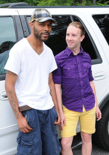 Ebony well-built Dee Truth and superstud Jayden Jones make an interracial love outside