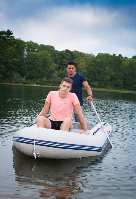 Armond Rizzo and Troy Accola in romantic trip on boat