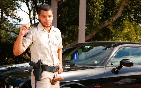 Hot americans, otter Abel Archer and beefcake Kaden Alexander sucking and fucking each other outdoor