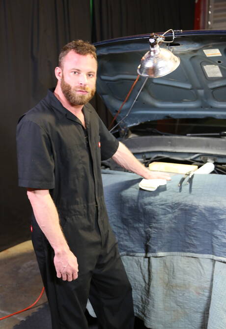 American beefcake Derek Parker and  Jimmy Slater have anal sex