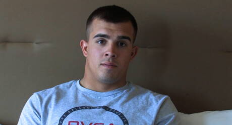 Hunk Nate having a pleasure