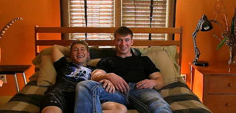 Stud Archer and beefcake Bailey in dick sucking scene