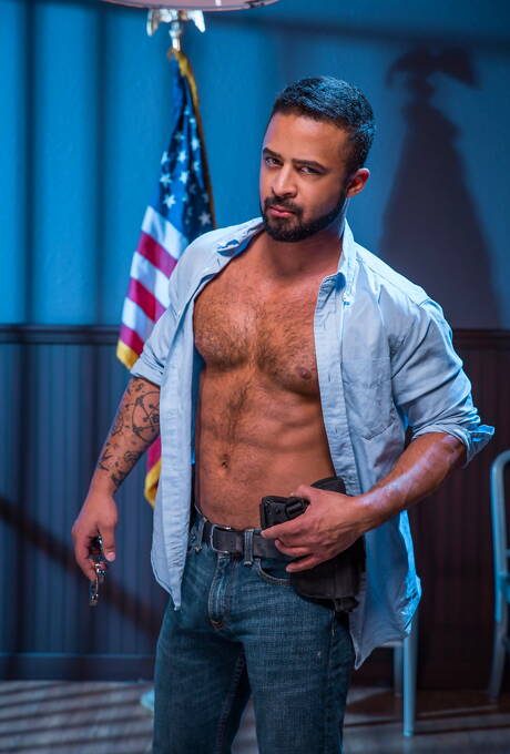 American pornstars otter Colby Keller and superstud Damian Taylor in hot ass bang