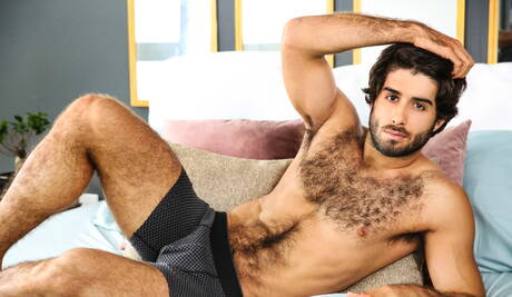 American beefy John Magnum and brazilian tough guy Diego Sans fuck after blowjob