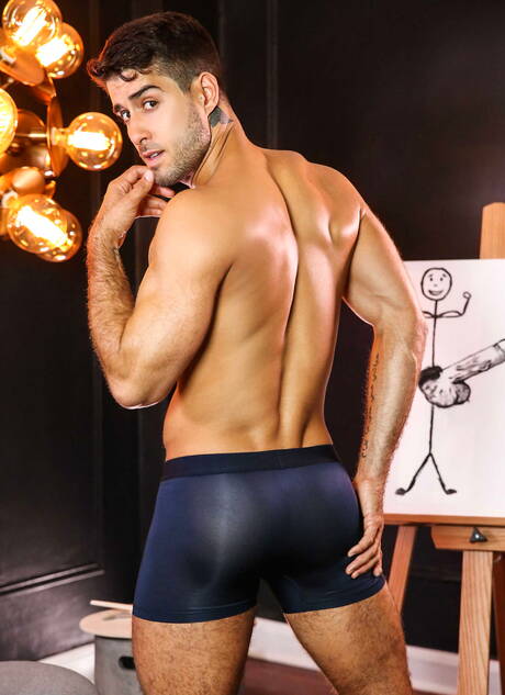 Latino stud Diego Sans and american beefcake Max Wilde have a good sex