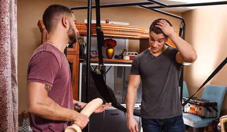 Russian beefy Vadim Black and american beefcake Jordan Boss love each other