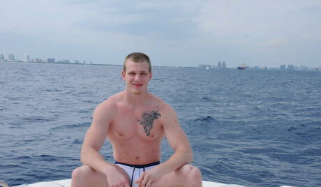 Sexy boys Johnny Forza, Asher Hawk and Jack King have a hot threesome sex outdoor