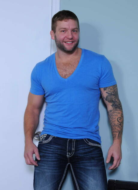 Hot american guys mature bear Colby Jansen and hairy stud Jack Radley sucking and fucking each other