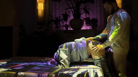 Matthew Camp and american strongman Marco Lorenzo fuck ass after sucking cock in hot shower