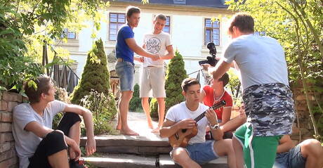 Two czech boys young boy Enrique Vera and young Jason Bacall sucking and fucking each other outside