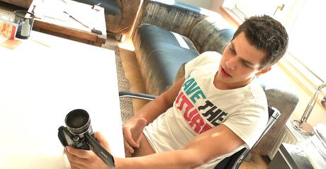 Czech stars beefy Adam Archuleta and young dude Tim Campbell have a good oral sex in shower