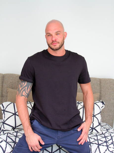 American beefcake Cliff Jensen and  Jesse Stone in cock sucking scene