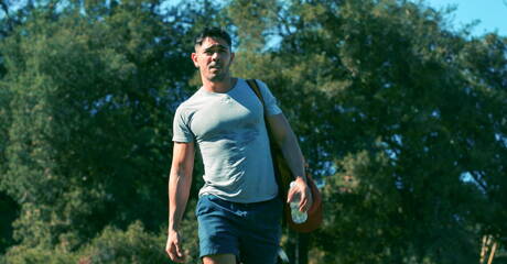 Two american dudes well-built Nico Coopa and muscular Brock Banks have a good anal sex outside