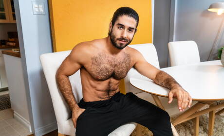 Latin beefy Diego Sans and american hunk Calvin Banks sucking and fucking each other