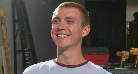 American stud Zane Anders in bondage porn scene