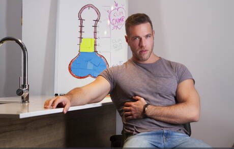 Ace Quinn, Alex Mecum, Jeremy London, Thyle Knoxx having fun together