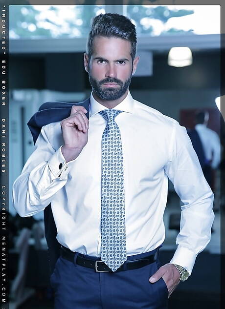 Spanish hairy bear Dani Robles and  Edu Boxer in hot homosexual action