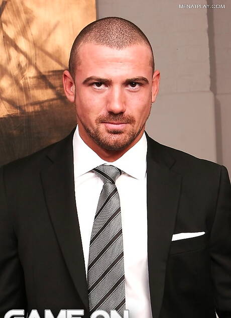 Superstud David Dirdam and british well-built Marco Sessions in hot anal sex