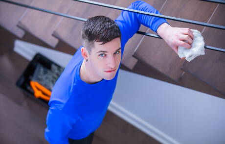 Canadian hunk Manuel Skye and canadian strongman Thyle Knoxx in hot ass bang in kitchen