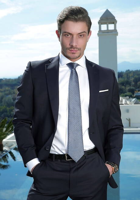 Canadian hunky guy Carter Dane and russian well-built Dato Foland have a hot couple sex outside