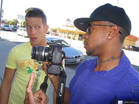 American well-built Shane Frost fuck ass after blowjob outside