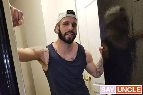 Canadian stud Romeo Davis and costa rican hunk Alex Montenegro get naked and showing tight butt