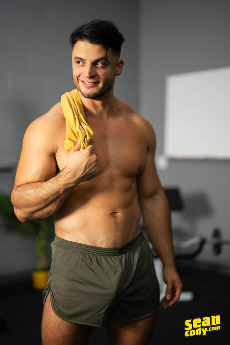 Hot american guys strong bull Axel Rockham and muscular Michael Vente fuck ass after sucking