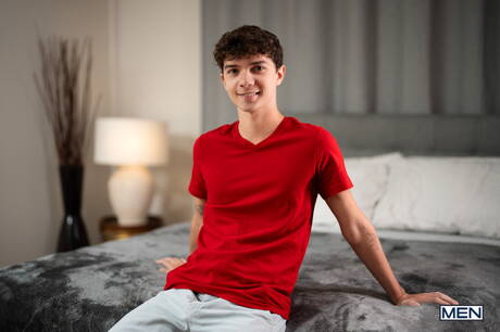 Andre Stone and american hot twink Sam Ledger in hot homosexual scene